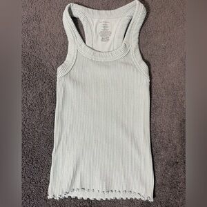 Intimately Free People Women's Ribbed Tank Top - Light Green